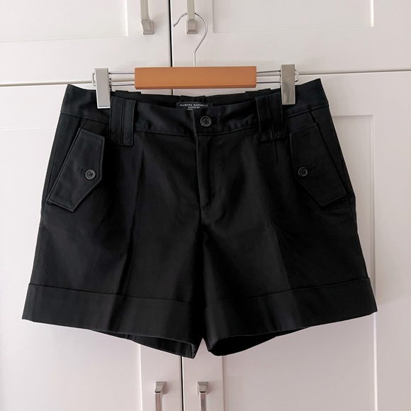Banana Republic Pants - Banana Republic women’s Martin fit, stretch black cuffed shorts